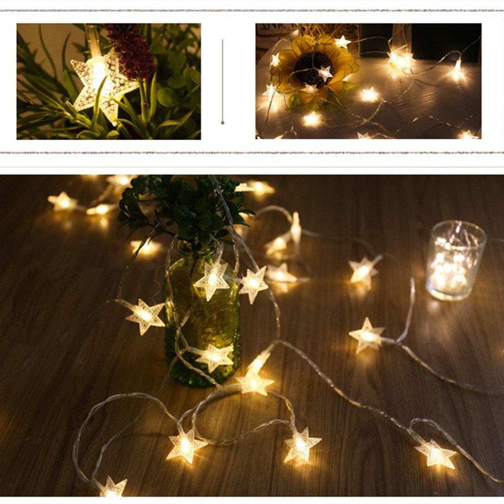 Decorative Weeding Bar Party Fairy Lights Starry Sky Light String Christmas LED Star String Light