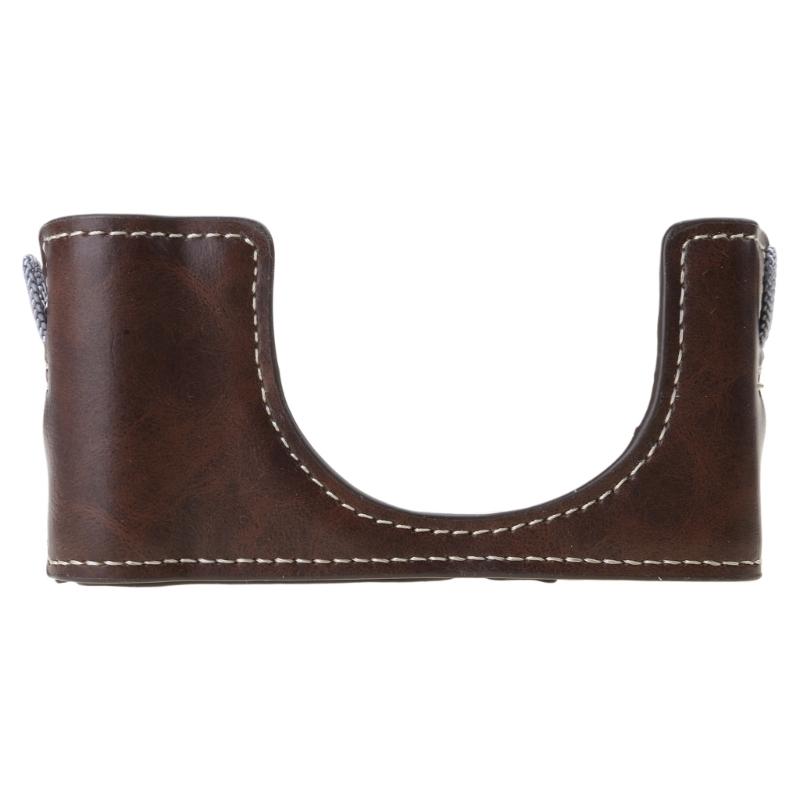 

PU Leather Half Camera Case For ZV1M2/ZV1F With Bottom Opening Easy Battery Access Convenient Protector