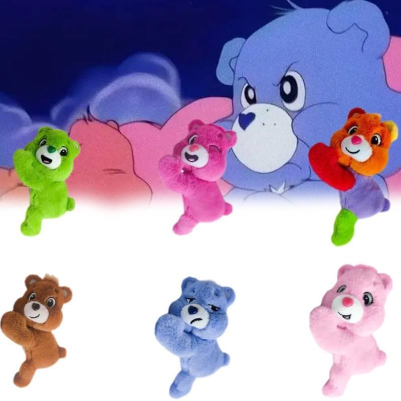 Adorable Plush Bear Refrigerator Magnet Cute Animal Novelty Rainbow Bear Toy Phone Stand