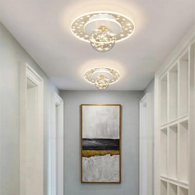 Moderne LED Decor Gang Deckenleuchte Kronleuchter für Veranda Treppen Balkon Minimalistisches Design Glas Innenbeleuchtung Leuchte Glanz
