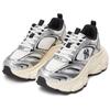 New MLB Winner Chunky Anti-Slip Wear-Resistant Low-Top Chunky Sneakers Unisex Silver 3ASHWD15N-50IVS