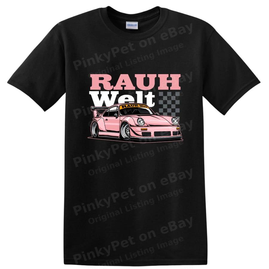 Pink Car Fan Art T Shirt for Racing Enthusiasts Retro Style Tee