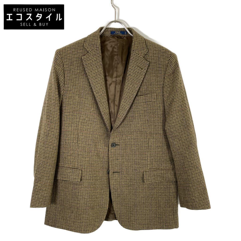 POLO RALPH LAUREN 715582643001 POLO 2 SPORTCOAT Houndstooth sports coat Jacket 38 BrownUsed