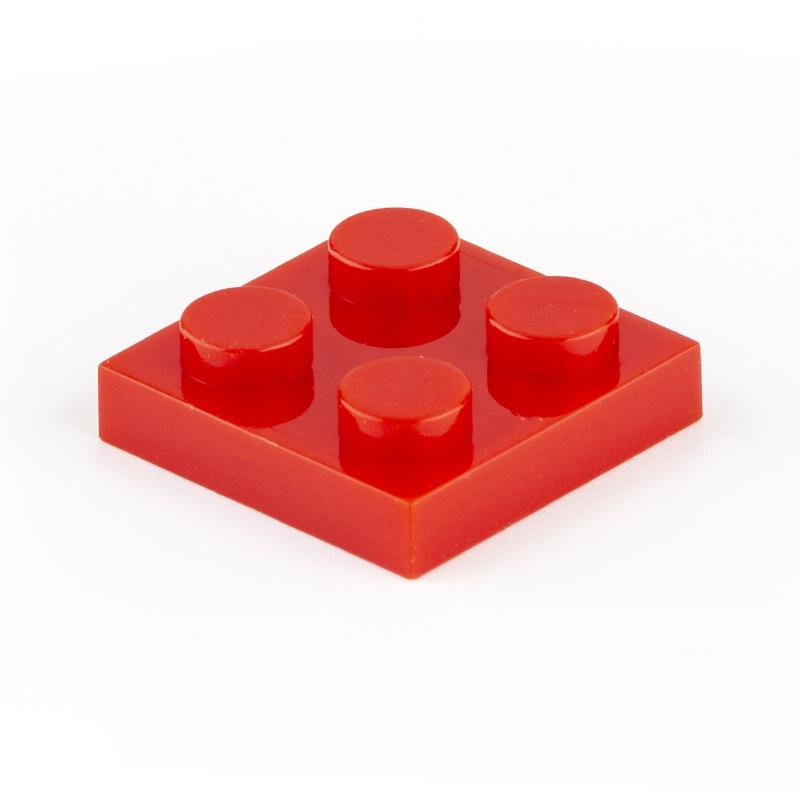 80 ks/sada moc stavební bloky deska tenké figurky cihly 2x2 tečky vzdělávací kreativní velikost kompatibilní s 3022 klasická dětská hračka