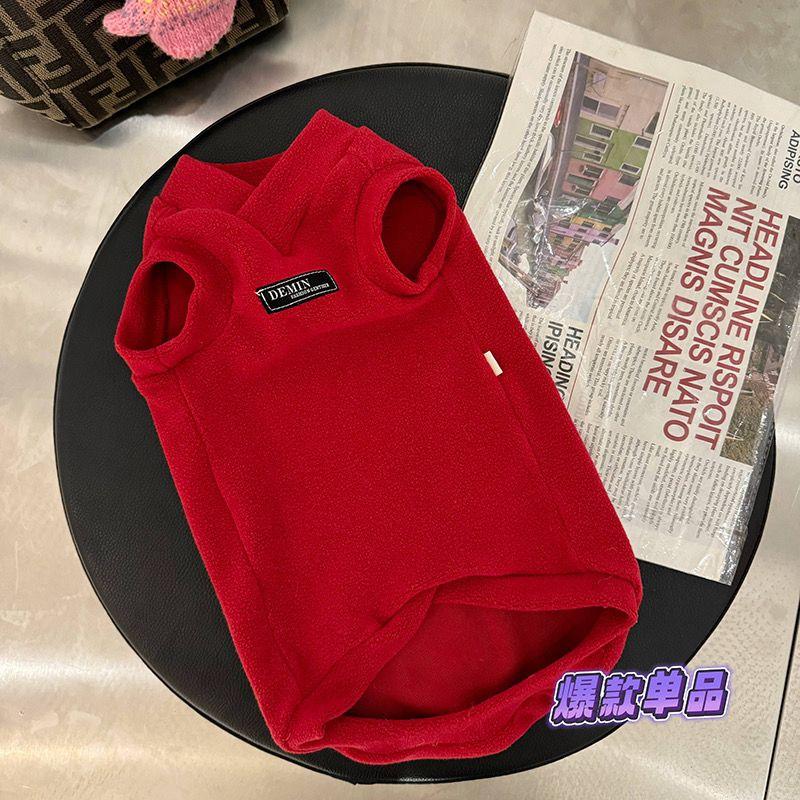 Canadian Sphinx Hairless Cat Clothes Internet Red Single Layer Thin Velvet Handsome German Cat Elastic Base Tank Top