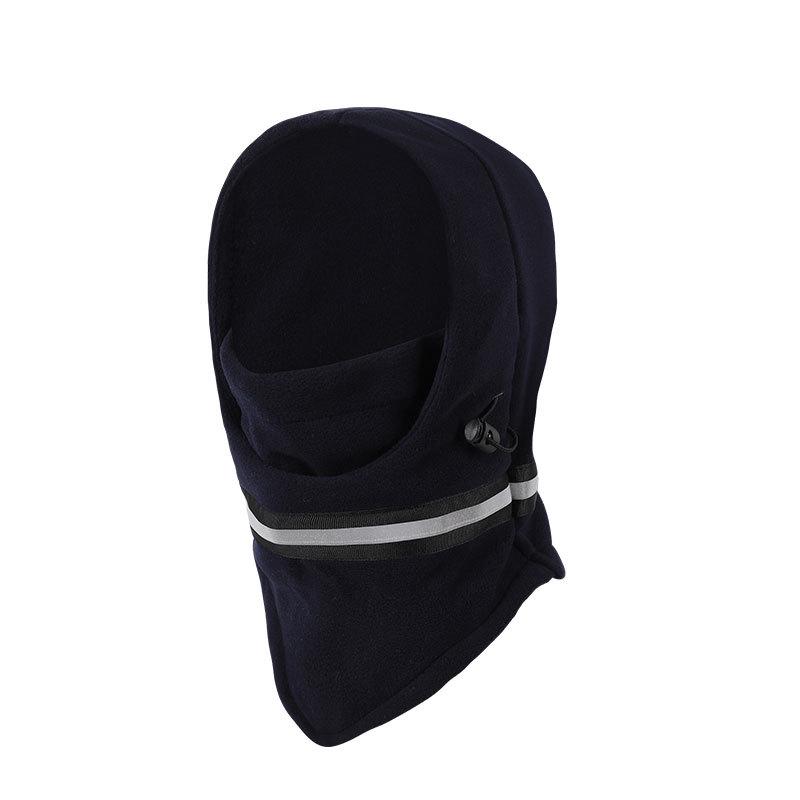 Velvet Lined Reflective Ski Mask and Neck Guard for Autumn/Winter Riding