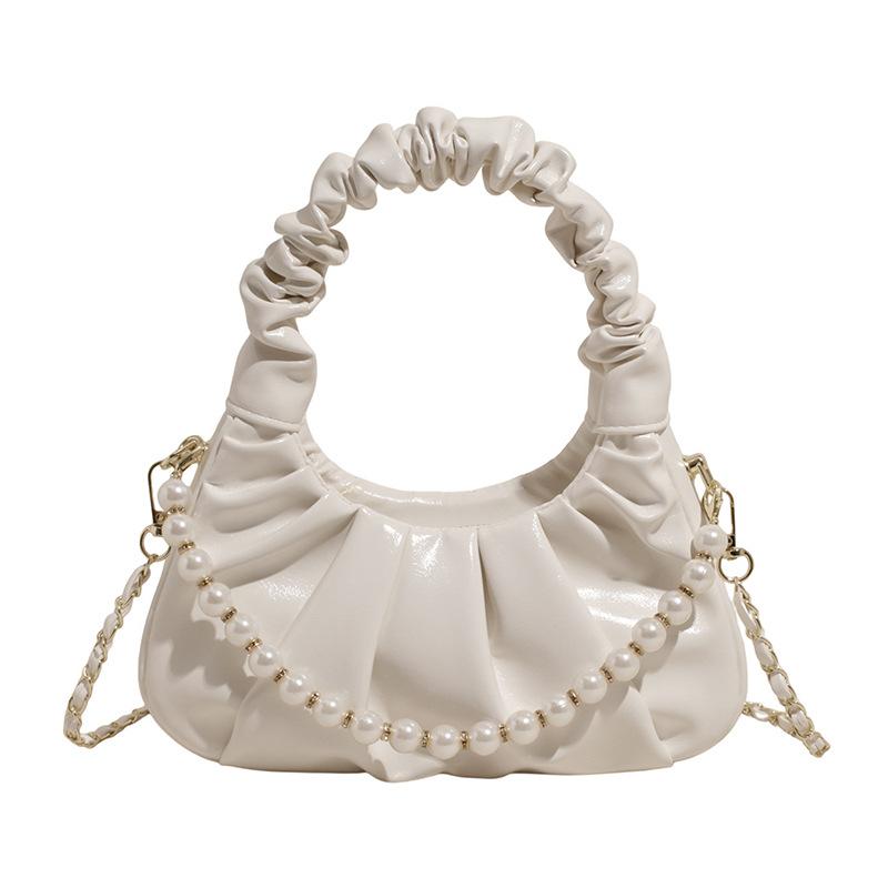 Internet celebrity pleated cloud bag summer 2025 new version of fashion niche shoulder bag women's foreign style versatile dumpling bag tide