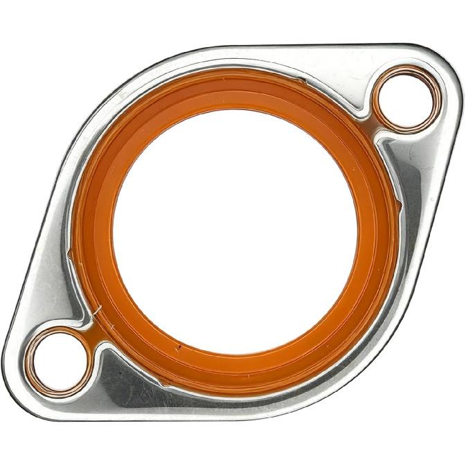 Thermostat Housing Gasket For SBC, Car Thermostat Water Neck Housing Gasket Engine Coolant Outlet Silicone Seal Spacer Replacement With 1/8" Aluminum