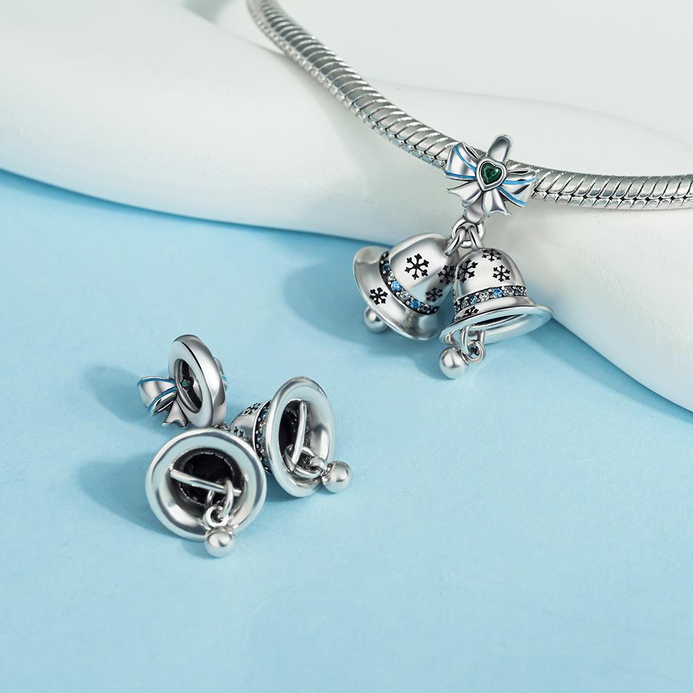 Novos Berloques de Cobre de Natal Papai Noel Berloques para Pulseira Corrente Cobra Colar Feminino Joias Diy