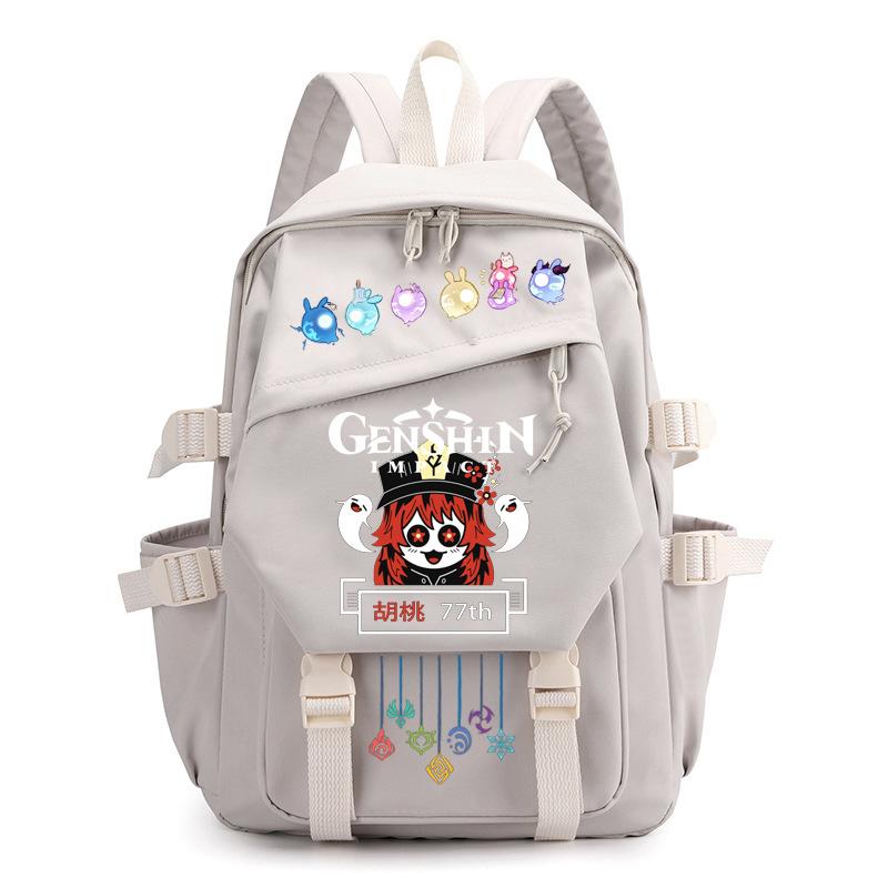 Mochila Escolar Estudante Viagem Caderno Presente para Crianças Bolsa Genshin Impact
