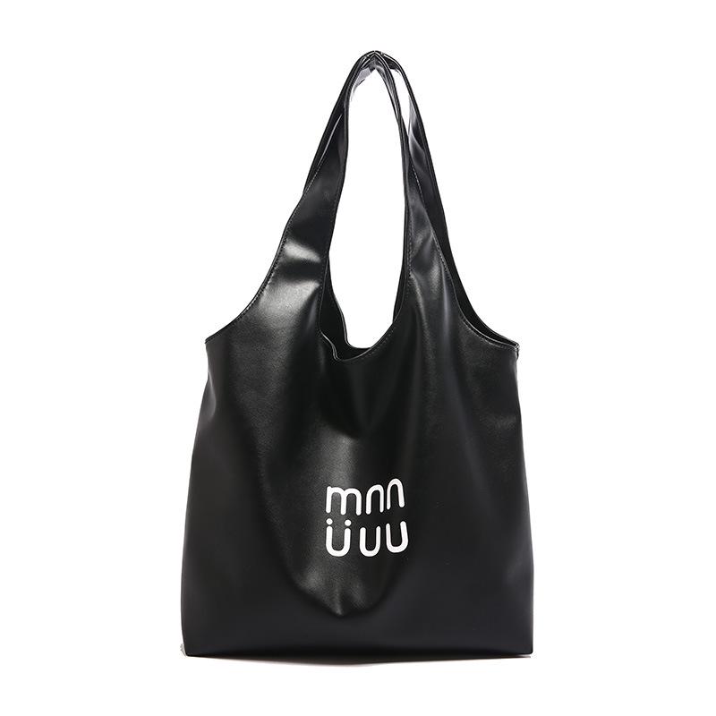 

2025 Korean-Style Large Capacity Tote Bag for Work and Casual Wear чорний