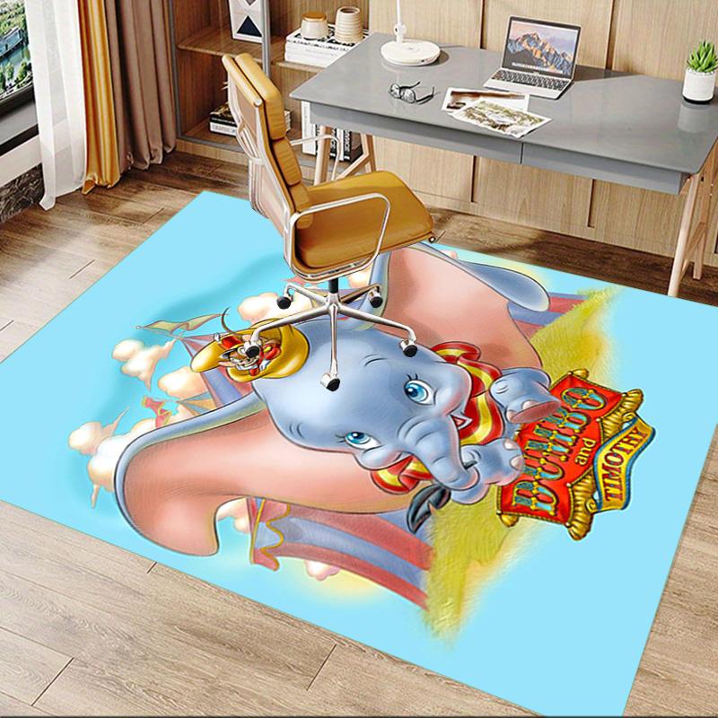 Dumbo'S Magical Flight Carpet For Playroom Bedroom Living Room Sofa Home Decorkids Game Area Rug Nonslip Floor Mat