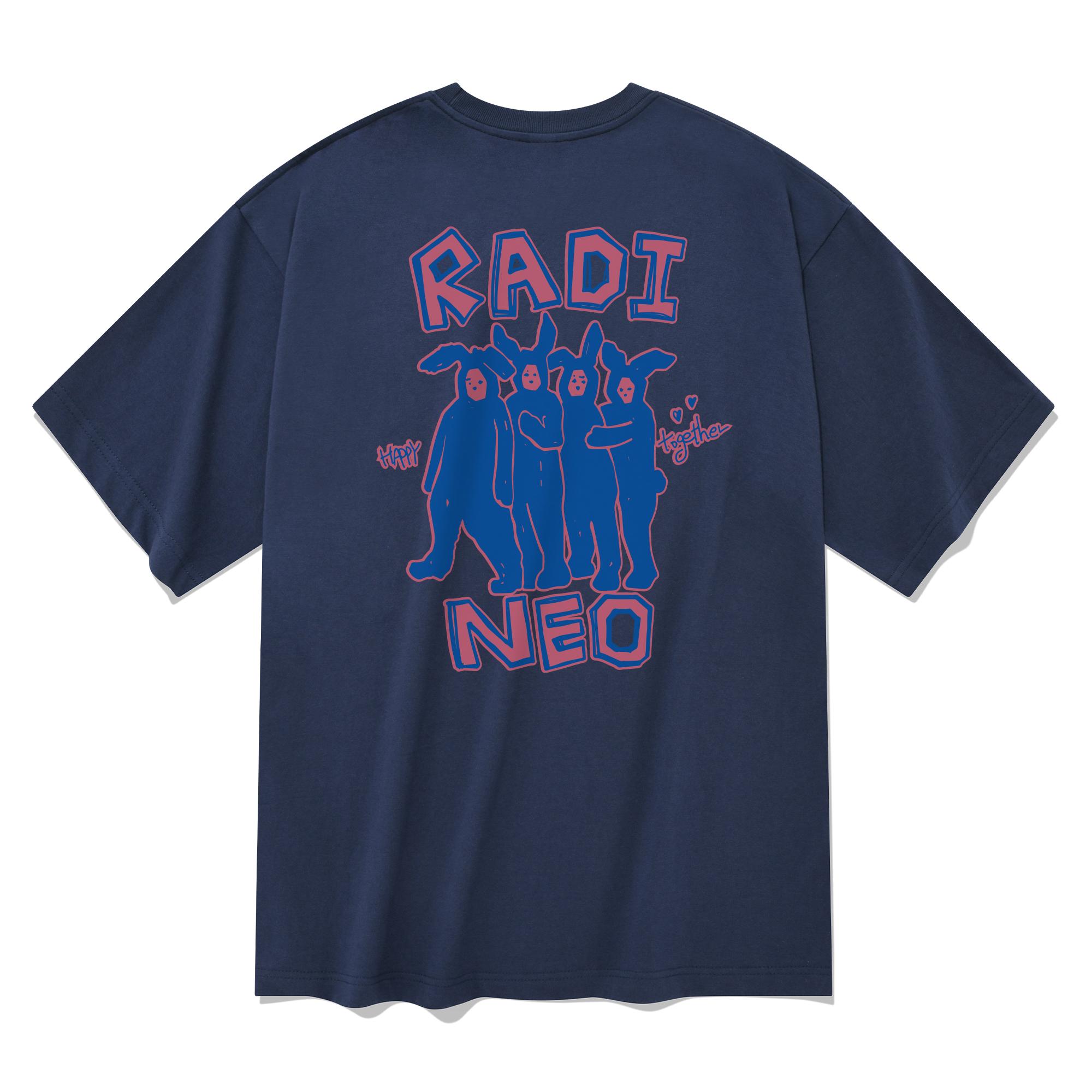 Radineo Happy Together Short Sleeve T-Shirt Navy L