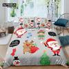 Home Living Luxury 3D Santa Claus Bedding Set Duvet Cover Pillowcase Kids Bedding Set Queen and King EUUSAUUK Size