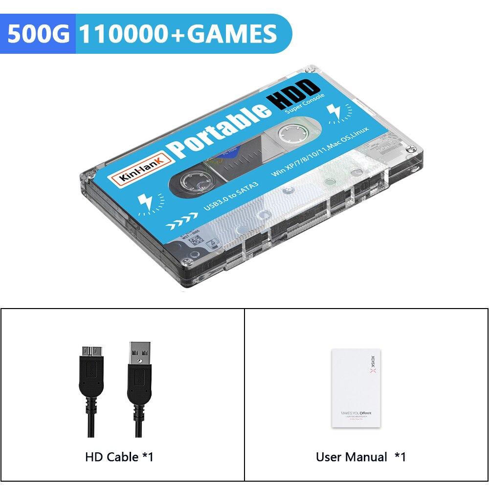 

KINHANK Super Console 500G Gaming HDD 100000 видеоигр 70 эмуляторов для DC/MAME/SS/NAOMI/PS2/PS1 Plug and Play Batocera OS