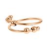 Rotating Freely Spinner Ring Open Design Adjustable Finger Ring Anti Stress Jewelry  School