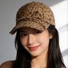 Sunshade Leopard Print Bow Baseball Cap Adjustable American Style Casquette  All Seasons
