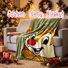 1pc Snug Chip Dale Acorn Blanket, Custom Name Print Blanket, Perfect for Home, Couch, Bed, Picnic, Travel, Office