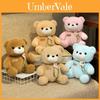 Cute Cartoon Teddy Bear Stuffed Animal With Soft Pp Cotton And Colorful Rose Flowers