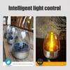 Solar Candle Light Waterproof Solar Powered Tea Light Realistic Flickering Flameless LED Kerosene Lantern for Patio Garden Porch Tabletop Indoor