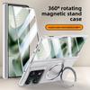 Dla Motorola Razr Fold Etui Luksusowe Twarde Magsafe Pierścień Stojak Magnetyczne Ochronne Tylne Pokrowiec Etui Dla Moto Razr Fold Obudowa Telefonu