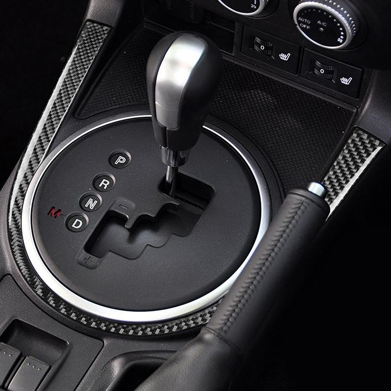 For Mazda MX-5 Miata 2009-2015 Real Carbon Fiber Gear Shift U Shape Panel Trim Car Interior Accessories Car Interior