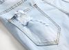 Jeans lunghi elasticizzati ricamati alla moda in stile europeo e americano da uomo