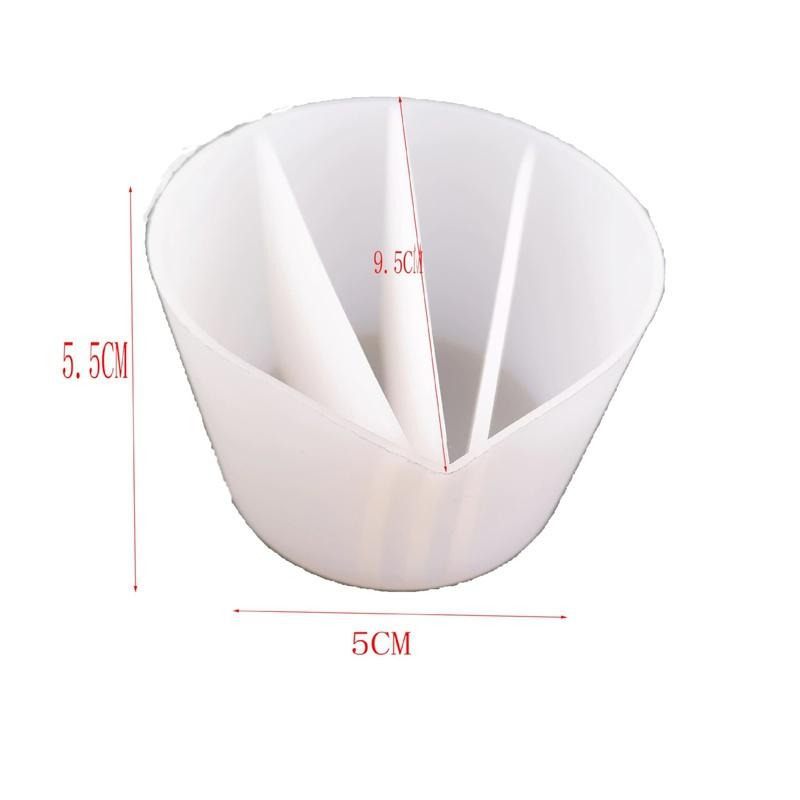 1 Stück Epoxid Silikon Farbmischbecher Tönungs Dosierbecher DIY Handwerk Gießwerkzeug Silikon Farbbecher Silikon Abteilungsbecher