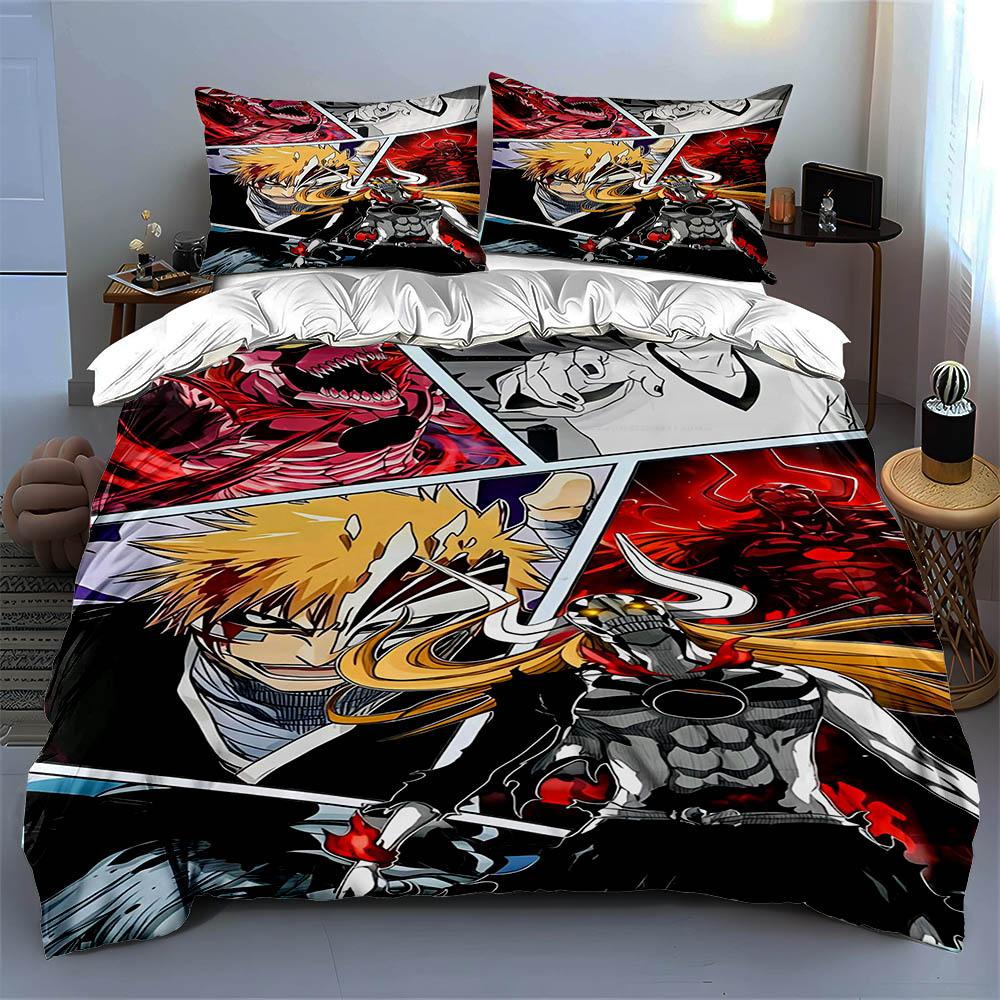Anime Character Collage. Bedding Duvet Cover Sets Duvet Covers Pillowcases Gifts (1 * Duvet Cover 2 * Pillowcases, Without Duvet Insert)
