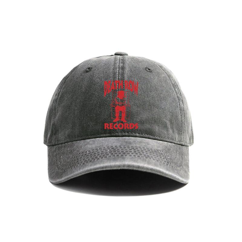 Kšiltovka Death Row Records Letní Opotřebovaná Táta Klobouky Unisex Venkovní Nastavitelná Bavlněné Čepice MZ