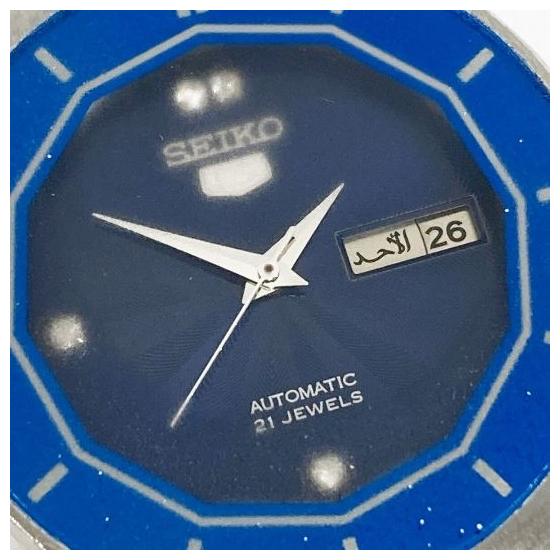 Working item SEIKO5 4227-00L0 21J automatic men s watch alphi0501Dial 4 stonesVintage