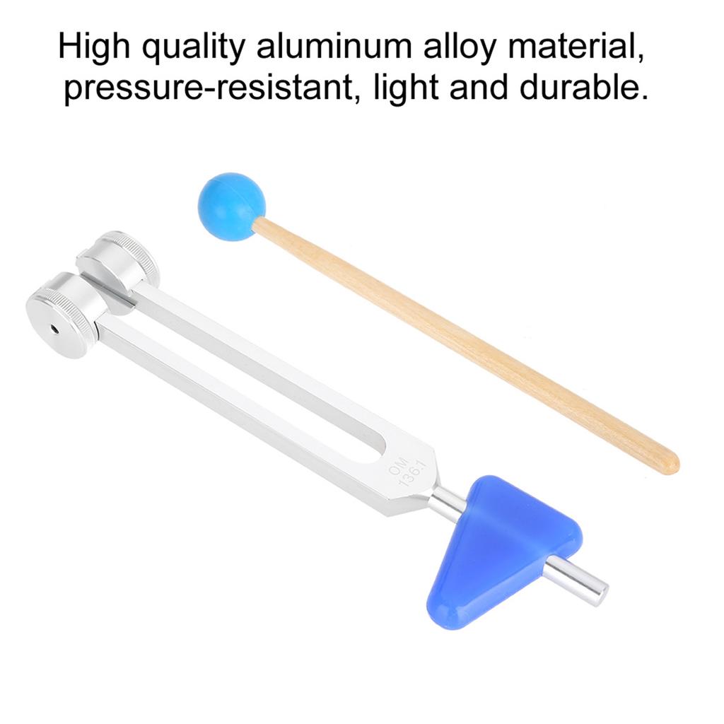 136.1Hz Aluminum Alloy Tuning Fork Instrument Kit for Sound Healing Vibration Therapy Tools