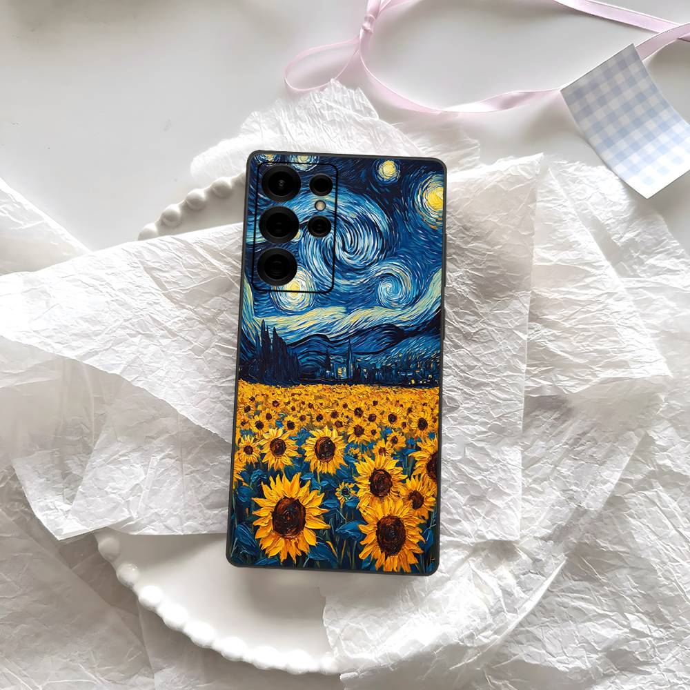 

Van Gogh Starry Sky Phone Case For Samsung S 24 Fe 25 Ultra Plus 20 Lite 21 30 22 23 24 22 Ultra 5G Fundas Samsung S22 5G