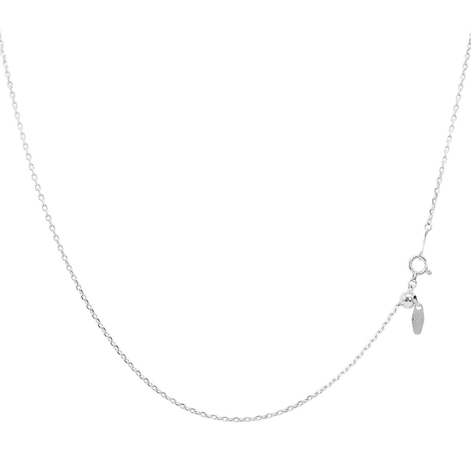 

Намисто з платинового ланцюжка Pt850 Azuki Максимальна ширина 45 см, довжина, що регулюється [Лара Крісті] Прибл. 1,35 мм. 3.8g lc97-0034 срібний