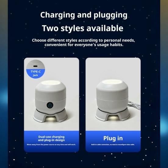 Rotating Projection Lamp Underwater Ocean Projector Light with Dynamic Rotation And Adjustable Brightness Multi-Angle Base Mood Light for Indoor