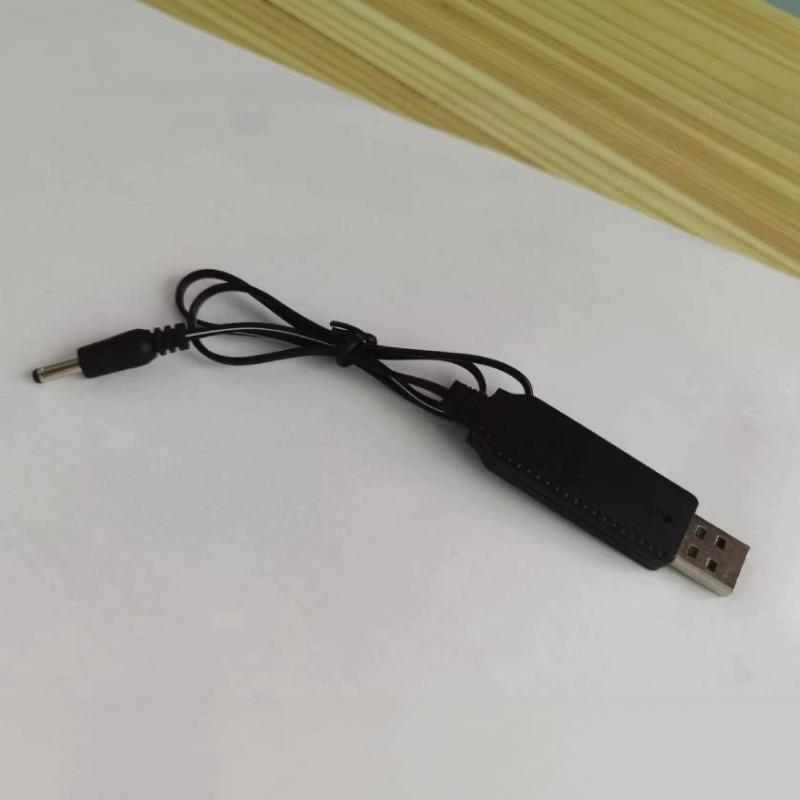 3.7V USB DC Charging Cord 3.5mm Plug Charge Line with Power Off Indicator 1/5Pcs Anti-break for Daily Long-term Use