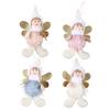Weihnachtsengel-Puppe, hübscher Plüschhut, wiederverwendbar, Weihnachtsengel-Ornament, Weihnachtsparty-Mädchen-Ornament, Anhänger, Weihnachtsengel-Puppe