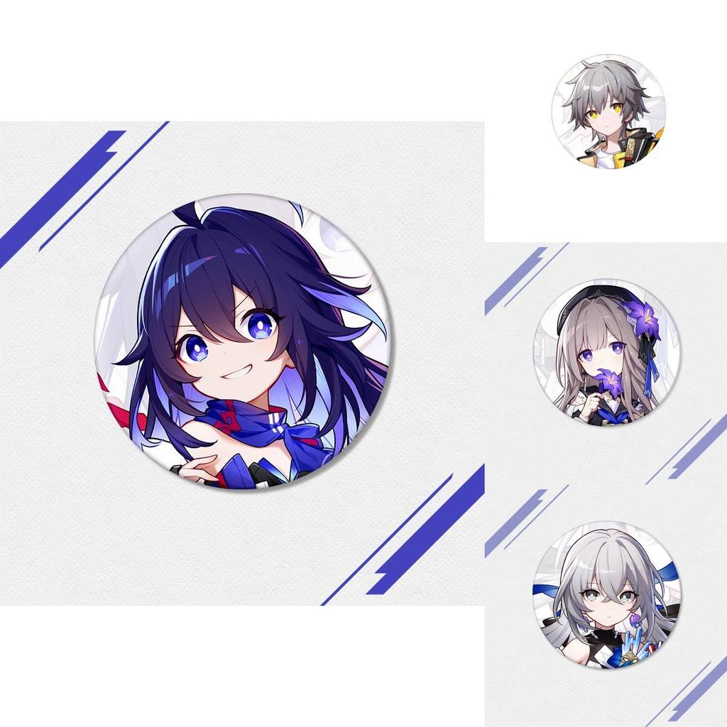 High-quality Honkai Star Rail Metal Badges Choose Your Favorite Character!