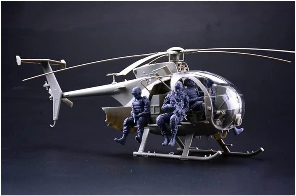 Plastikový model Kitty Hawk Little Bird KH50004 1/35 AH-6J/MH-6J s figurkou. (Helikoptéra)