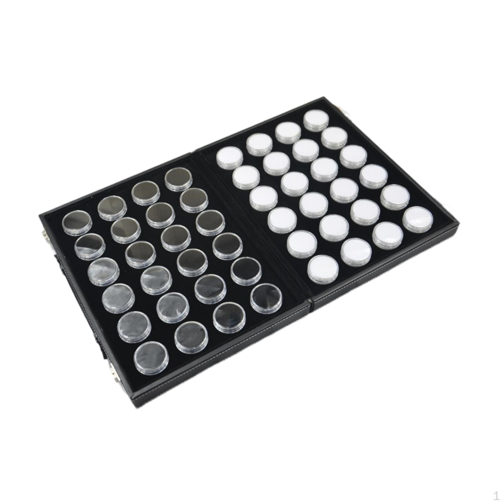 

Стеклянная витрина для ювелирных изделий, пылезащитная коробка для сережек, ожерелий, большая емкость, многофункциональные подарки 48 Count