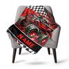Racing Monster Truck Home Customize Your Name Blankets Comfortable Soft Lightweight Multiseason Blanket For Picnics Sofas Offices Beds Living Rooms