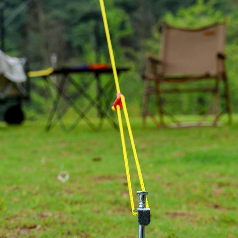 Camping Rope Cord Guy Line for Camping Tent Fixation, Travel Backpacks, Outdoor 13 Feet 4MM Reflective Tent Guy Rope