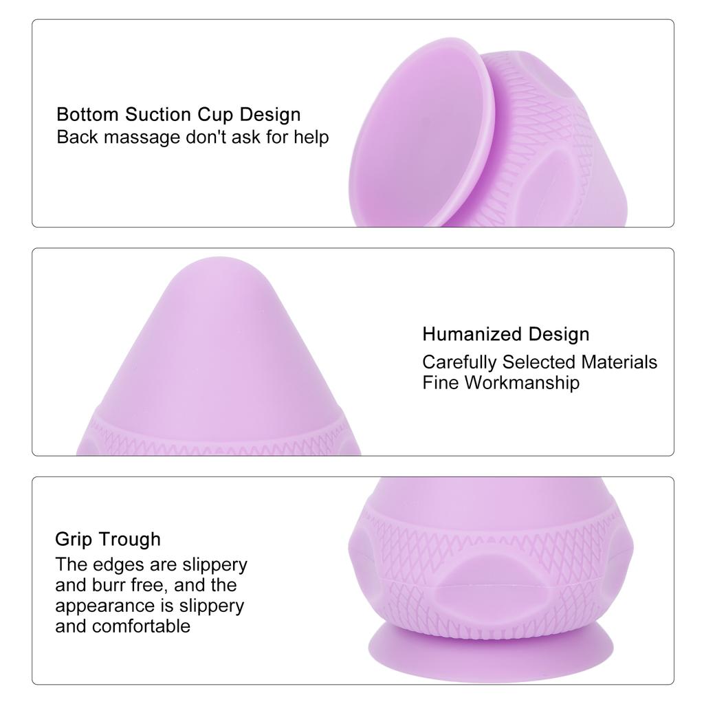 Massage Ball Absorption Fine Workmanship Ergonomically Silicone Manual Massage BallPurple