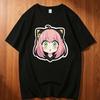 Spy X Family Cotton Tshirt Teen Anime Digital Grunge Classic Y2k Aesthetic T Shirt Hip Hop Graphic Harajuku Aesthetic Anime