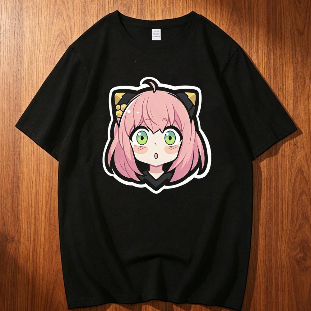 Spy X Family Cotton Tshirt Teen Anime Digital Grunge Classic Y2k Aesthetic T Shirt Hip Hop Graphic Harajuku Aesthetic Anime