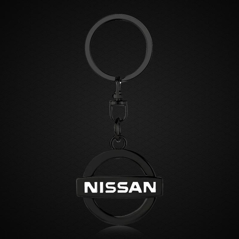 1 Stück 3D Metall Auto Schlüsselanhänger Schlüsselring Schlüsselhalter Paar Geschenke Anhänger Für Nissan Nismo Qashqai X J10 J11 Trail Tiida Juke Teana Pulsar Altima