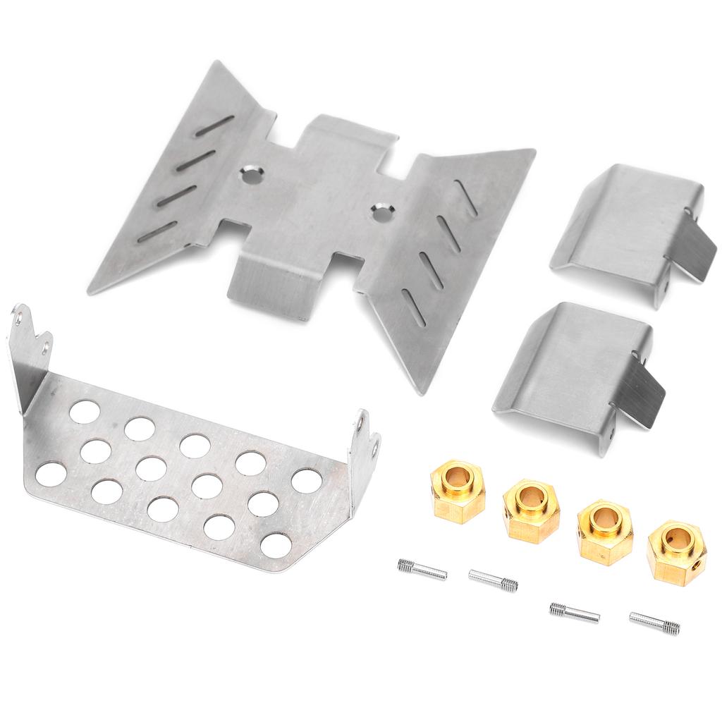 Ochranný podvozok z nehrdzavejúcej ocele s 8mm konektorom pre RC auto AXIAL SCX10 III AXI03007