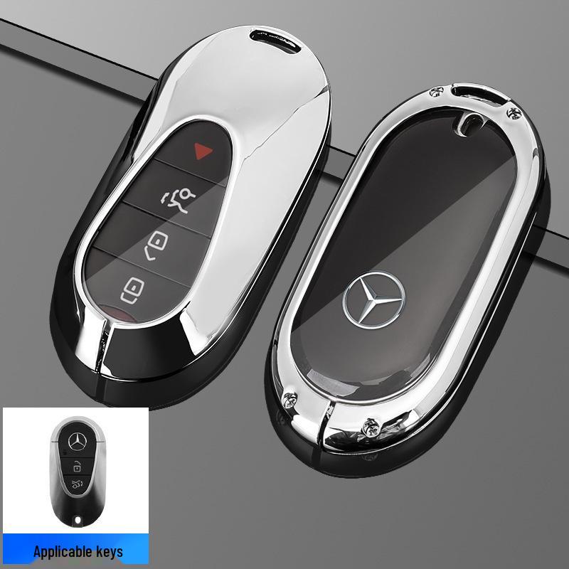 Étui de clé Mercedes-Benz: Compatible avec Classe C (C180L, C200L, C260L), Classe E (E200L), GLC (GLC260), Classe S (S320L) modèles.