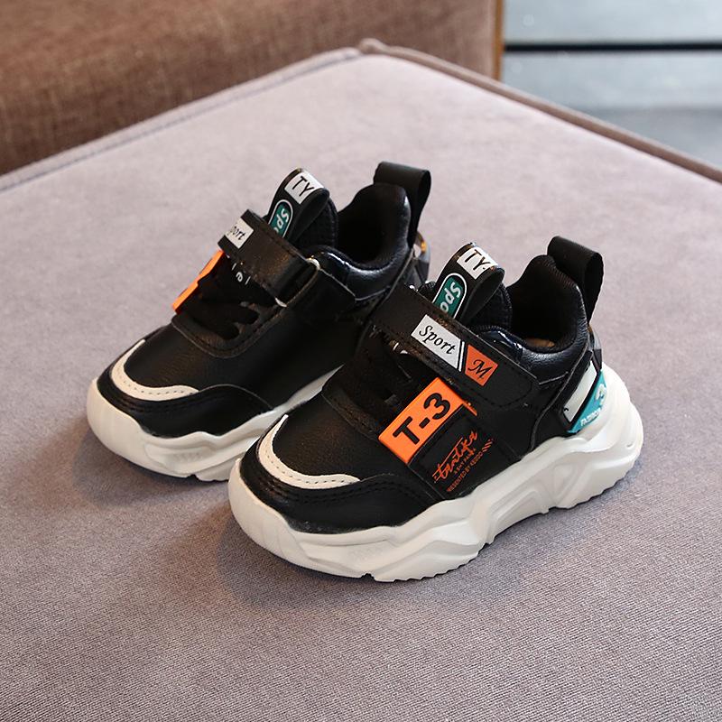 Детская обувь Мужская и женская детская обувь Детская обувь Кожаная верхняя средняя детская обувь для бега 21