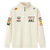 F1 Red Bull Team Uniform Spring and Autumn Jacket F1 Formula Racing Summer Red Bull Team Half Zip Hoodie